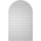 Ekena Millwork Round Top Surface Mount PVC Gable Vent: Functional, w/ 2"W x 1-1/2"P Brickmould Frame, 24"W x 40"H GVPRT24X4002SF - alternate 5